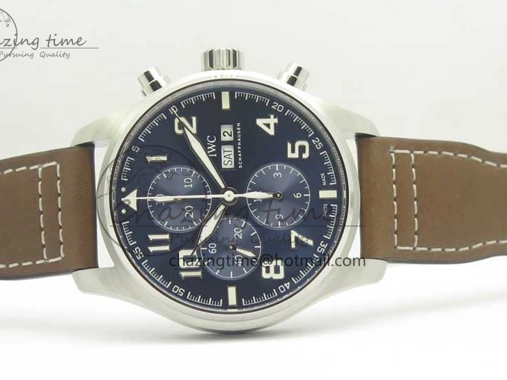 MIROTIME 0305 Pilot Chrono 377721 “Le Petit Prince” SS ZF 1:1 Best Edition on Brown Leather Strap A Snug 7180